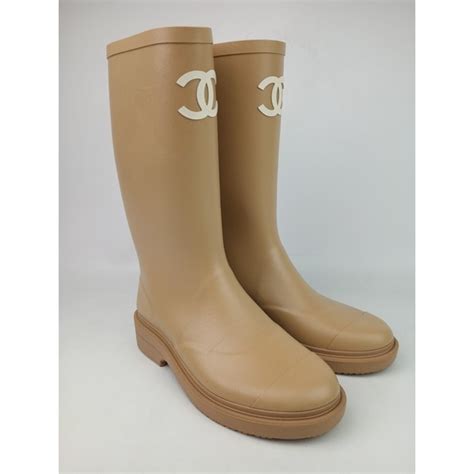 botte chanel caoutchouc|chanel high boots sale.